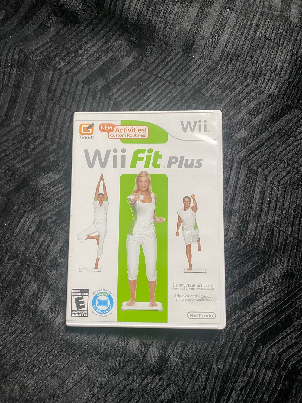 Nintendo Fitness Game Case — White & Green Back Cover